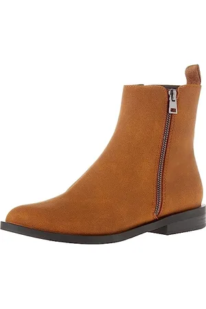 Amazon Damen Flacher Halbstiefel mit Reißverschluss außen, , 39.5 EU