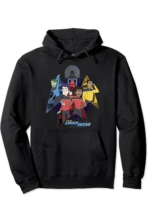 Star Trek : Lower Decks Delta Badge Group Poster Pullover Hoodie