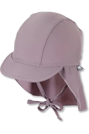 Sterntaler Schirmmütze Nacken uni - Baby- und Kinder Mütze mit Nackenschutz und Bindeband - UV-Schutz 50+ Bademütze - Kopfbedeckung Schwimmbad und Strand - Mädchen Bademode - , Größe 49