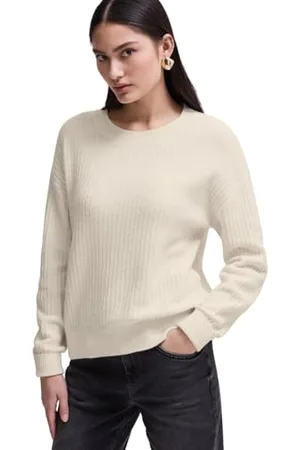 Street one Damen Strickpullover mit Struktur, , Rundhalsausschnitt, Langarm, Modern, Einfarbig