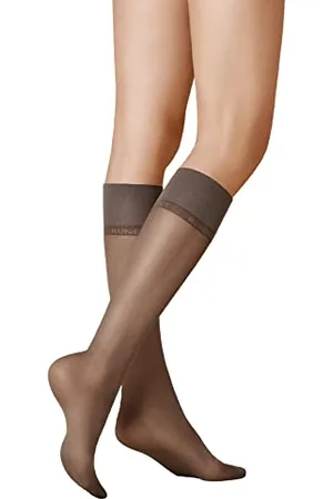 Kunert Damen Kniestrümpfe Satin Look 20 transparenter Glanz 20 DEN 39/42