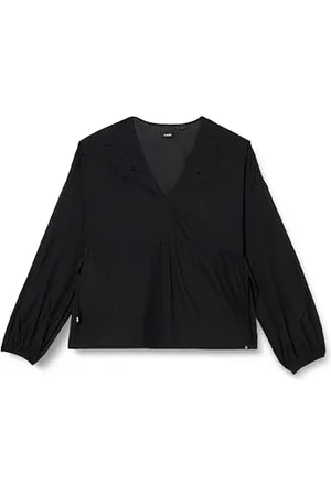 Pinko Damen Buttleship Musselin Stickerei Sangallo Platziert Bluse, , Medium