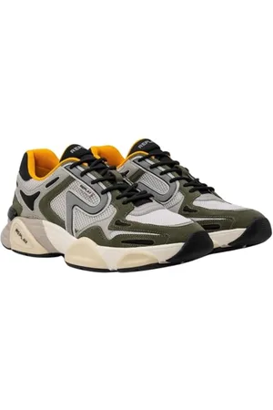 Replay Herren Sneaker mit Schnürung, Mehrfarbig (Beige Black Red 3323), 41
