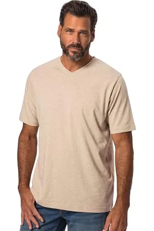 JP 1880 Herren große Größen Übergrößen Menswear L-8XL T-Shirt, Basic, V-Ausschnitt, bis 8XL 4XL 702415201-4XL