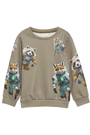 QS by s.Oliver Sweatshirt mit All-Over-Print 104/110