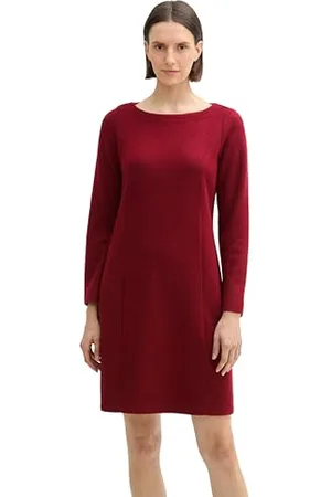 TOM TAILOR Damen Cosy Kleid aus Rippstrick, , 38