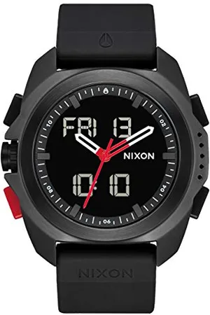 Nixon Herren Analog-Digital Japanisches Miyota Uhr mit Silikon Armband A1267008-00