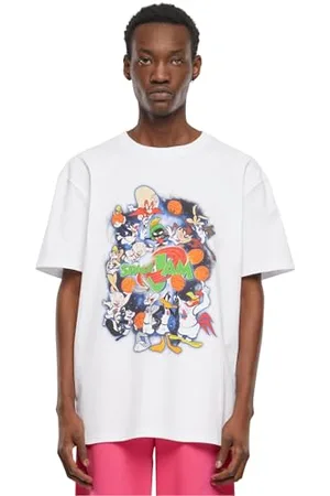 Mister Tee Herren Space Jam Teamwork Oversize Tee S White