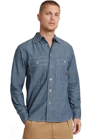 G-Star RAW Herren Nimes Regular Hemd, , XL