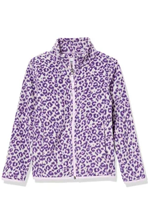 Amazon Mädchen Polar-Fleecejacke mit durchgehendem Reißverschluss und Stehkragen, , 2 Jahre