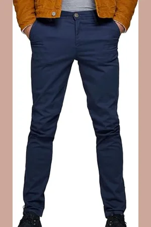 JACK & JONES Herren Chino Hose | Stretch Pants Konischer Schnitt | Slim Fit Look JPSTMARCO JJBOWIE, Farben:Navy, Größe Hosen:31W / 34L, Z-Länge:L34