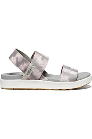 Keen Damen Elle Backstrap Keilsandale, Fawn Tie Dye/Star White, 36 EU
