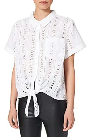 Mustang Damen ELSA Crochet Blouse Bluse, , 40