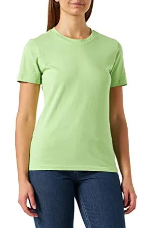 Kaffe Damen Short Sleeve Regular Fit Kamarin T-Shirt, Jade Lime, XS