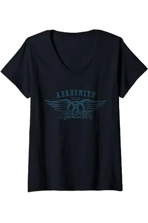 Aerosmith Oktober 1970 T-Shirt mit V-Ausschnitt