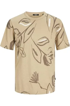 JACK & JONES Male T-Shirt All Over Print Rundhals T-Shirt