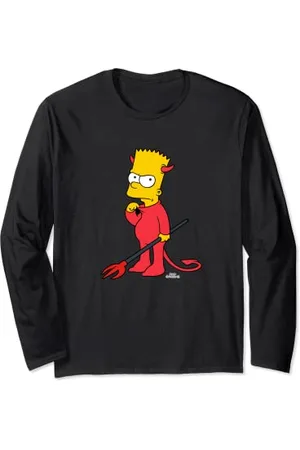 The Simpsons Bart Devil Suit Treehouse of Horrors Halloween Langarmshirt