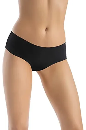 Teyli Unterwäsche Frauen Pantys Damen Bambusslip Schwartz - Slips Damen-Unterhosen Damen Unterwäsche - Frauen Unterwäsche Pantys Damen Slips Bambus Anti Allergisch Schwarz 3XL