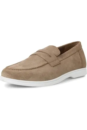 Marco Tozzi By Guido Maria Kretschmer Herren Slipper aus Leder Flach, Braun , 42 EU