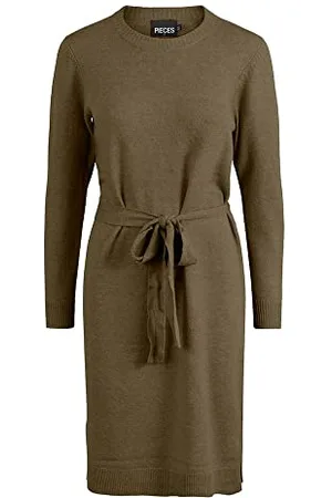 Pieces® Damen Pccava O-Neck Knit Dress Noos Bc Kleid, , L EU