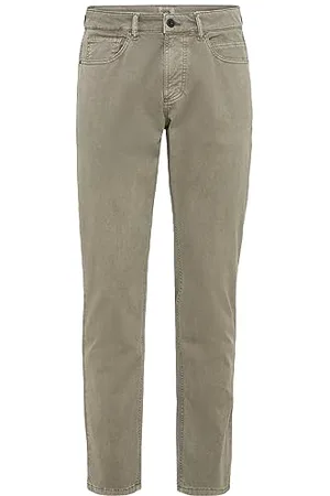 Camel Active Herren Regular Fit 5-Pocket Canvas Hose 34 menswear-34/34