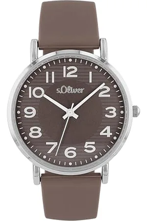 QS by s.Oliver Armbanduhr Damen Quarzuhr Analog, mit Silikon Armband, Silber, 3 bar Wasserdicht, Kommt in Uhren Geschenk Box