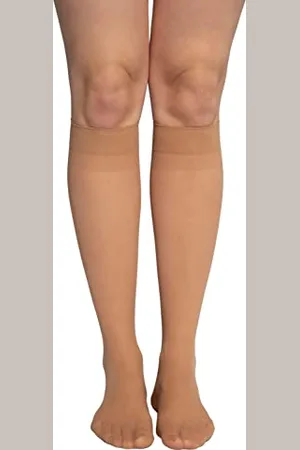 Ulla Popken Damen Essential-kniestrümpfe, 3er-pack Kniestrümpfe, , Einheitsgröße EU