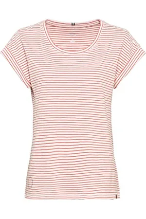 Camel Active Damen Kurzarm Shirt im Streifenmuster Womenswear-L