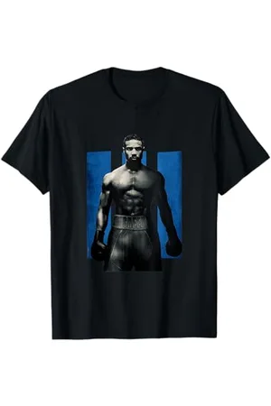 Creed Adonis Pose nach vorne auf III Blau T-Shirt