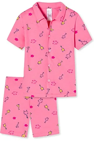 Schiesser Mädchen Pyjama Kurz Pyjamaset, pink, 104