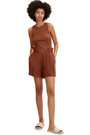 TOM TAILOR Damen Stoff Bermuda Shorts 1031788, , M