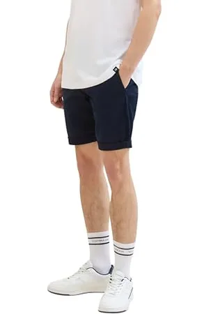 TOM TAILOR Herren Slim Fit Chino Bermuda Shorts, sky captain blue, XL