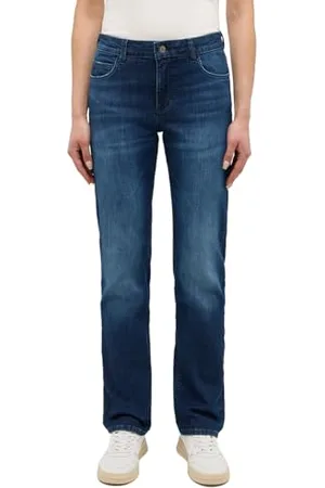 Mustang Damen Jeans Hose Style Crosby Relaxed Straight
