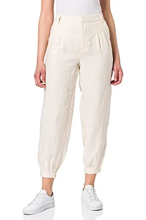 NA-KD Damen Balloon Leg Linen Pants Hose, , 38
