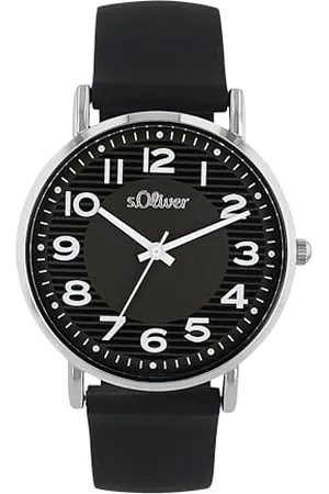 QS by s.Oliver Armbanduhr Damen Quarzuhr Analog, mit Silikon Armband, Silber, 3 bar Wasserdicht, Kommt in Uhren Geschenk Box