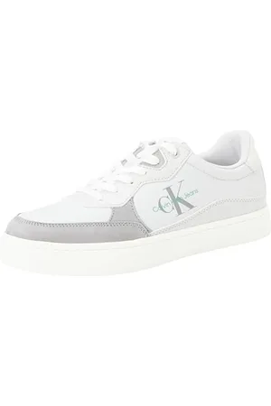 Calvin Klein Jeans Herren Cupsole Sneaker Schuhe, Grau (Oyster Mushroom/Formal Grey), 40 EU