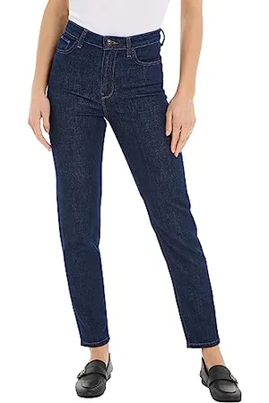Tommy Hilfiger Damen Jeans Tapered High Waist, Blau (Rue), 32W / 32L