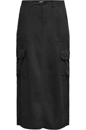 ONLY Onlmalfy-Caro Linen Long Skirt PNT