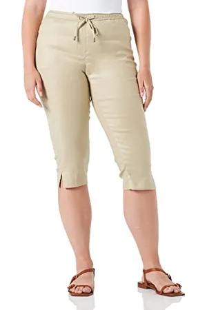 Brax Damen Philippa Leinen Stretch Capri, , 29W x 30L