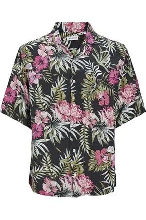 JACK & JONES Jjejeff AOP Resort Shirt Ss Sn Pls