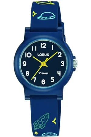 Lorus Jungen Analog Quarz Uhr mit Silikon Armband RRX37JX9
