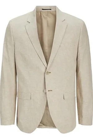 JACK & JONES Male Blazer Slim Fit Leinen
