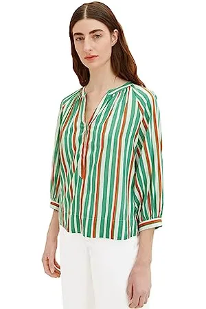 TOM TAILOR Damen Tunica Bluse mit Muster