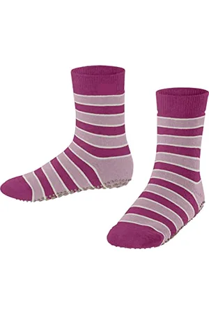 Falke Unisex Kinder Stoppersocken Simple Stripes K Hp Baumwolle rutschhemmende Noppen 1 Paar, , 23/26 EU