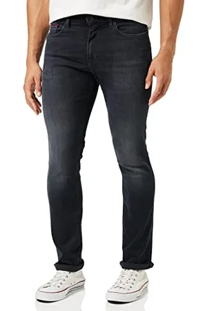 Tommy Hilfiger Herren Jeans Hose Scanton Slim Stretch, Schwarz , 27W/36L