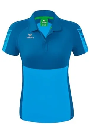 Erima Damen Six Wings Sport Polohemd, curacao, 36