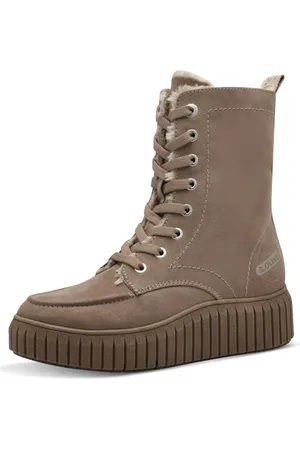 QS by s.Oliver Damen Winterstiefeletten zum Schnüren Gefüttert Vegan, Braun , 37 EU
