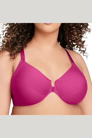 Glamorise Große Größen Plusgröße Glättender WonderWire-Vorderverschluss-BH mit Bügel Nr. 1247, , 100G