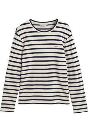 GANT Damen Striped LS T-Shirt, , XX-Large