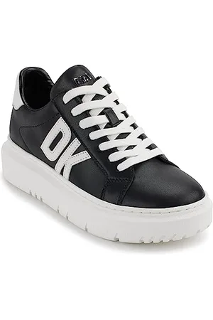 DKNY Damen Mariana-Lace up Sneaker, Black/White, 39 EU